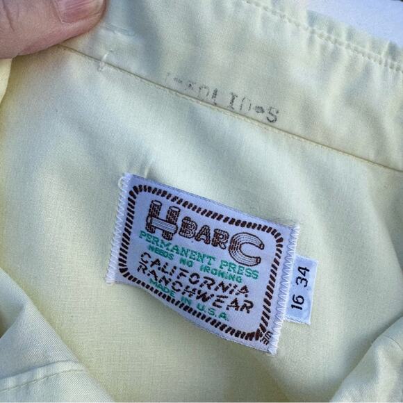 Vtg 70s 'H bar C' HBC San Jose Jubilee Western Pearl Snap Shirt Men's 16 - 34 - Picture 11 of 16